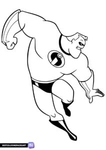 The Incredibles free printable coloring pages