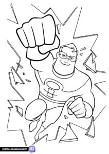 The Incredibles movie coloring pages