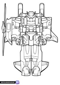 Tobot coloring page