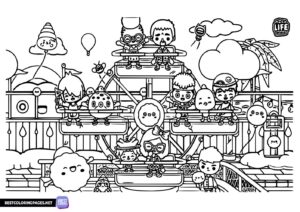 Toca Boca World coloring book