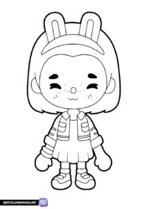 Toca Boca Coloring Page. Toca Life World free printable coloring page