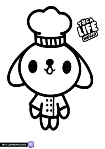 Toca Life World animals coloring page