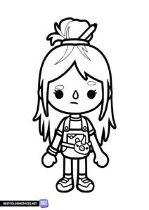 Toca Life World characters coloring page