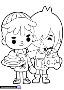 Toca Life World coloring page for kids. Toca Boca Coloring Pages.