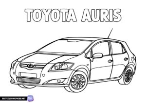 Toyota Auris cars coloring pages