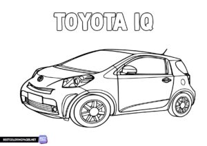 Toyota IQ coloring page