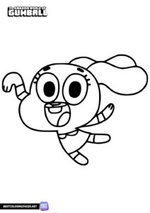 Anais - Gumball coloring page