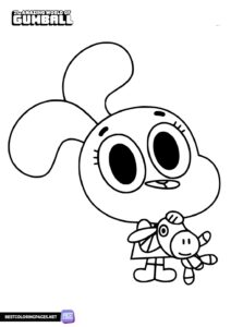 Anais from The Amazing World of Gumball coloring pages
