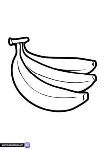 Bananas coloring page printable