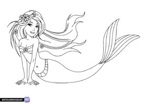 Barbie the Mermaid coloring page