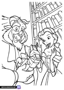 Beauty and the Beast coloring page