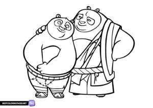 Coloring Pages Kung Fu Panda