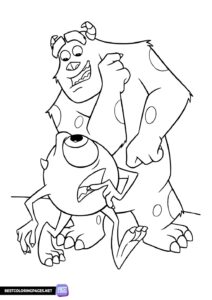 Coloring Pages for Boys Monster Inc