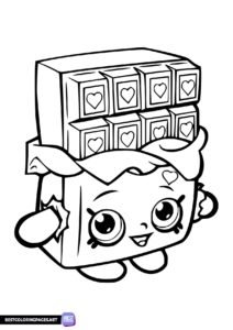 Coloring page Shopkins Chocolate