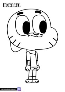 Coloring page The Amazing World of Gumball Coloring Book