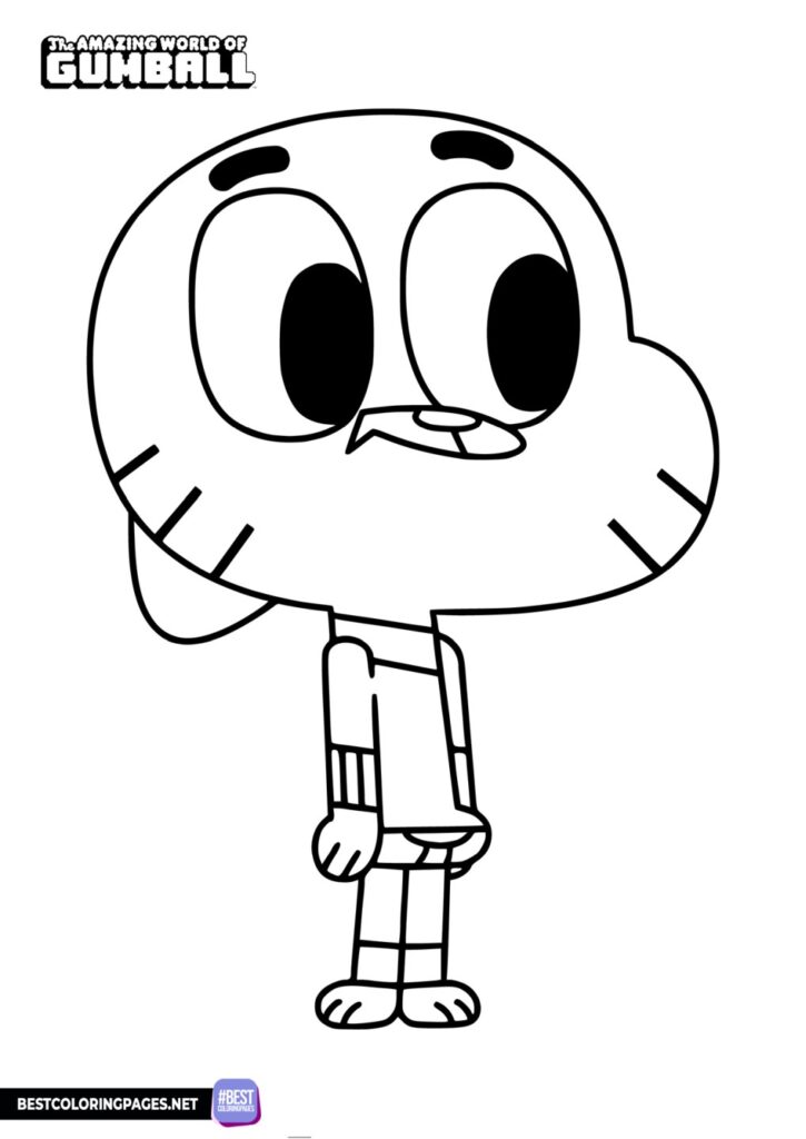 Coloring page The Amazing World of Gumball Coloring Book