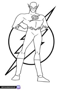 Coloring page The Flash