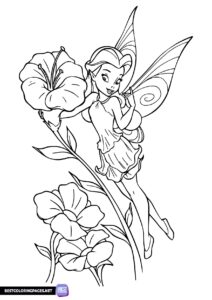 Coloring pages from the Disney fairy tale Tinker Bell