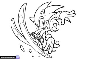 Coloring pages Sonic