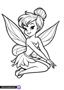Cute Tinkerbell Coloring Pages