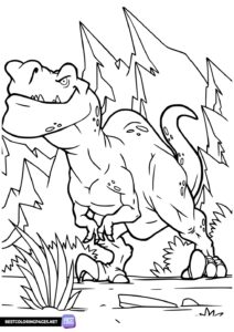 Dinosaur coloring pages for boys