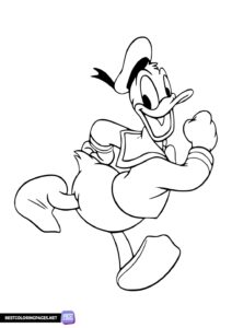 Donald Duck Coloring Picture