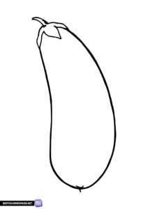 Eggplant coloring page