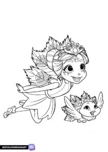 Enchantimals coloring pages for girls