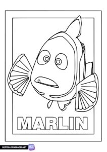 FInding Nemo - Marlin coloring page
