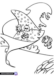 Finding Nemo coloring page printable