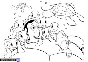 Finding Nemo coloring pages