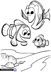 Finding Nemo printable coloring page