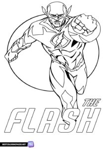 Flash Printable coloring page for kids