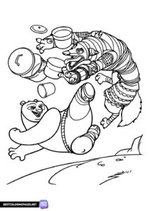 Free Kung Fu Panda coloring pages