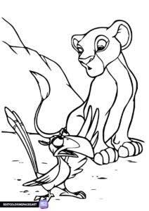 Free Lion King coloring pages to print