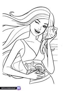 Free coloring page for girls to print