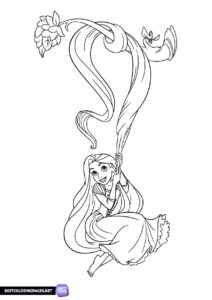 Free printable Rapunzel coloring pages