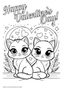 Free printable Valentine's Day coloring pages