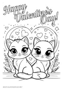 Free printable Valentine's Day coloring pages