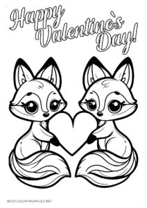 Free printable Valentine's Day coloring pags