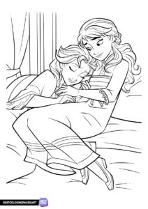 Frozen coloring pages for girls