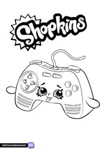 GamePad Shopkins Coloring Pages