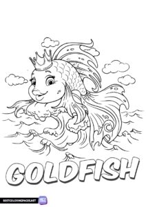 Goldfish coloring page