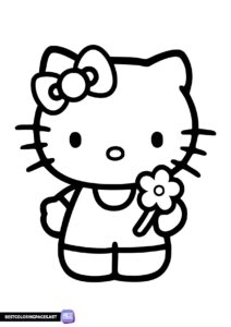 Hello Kitty coloring book for girls