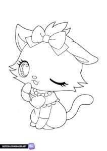 Kawaii coloring pages for girls