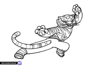 Kung Fu Panda coloring page Tigress