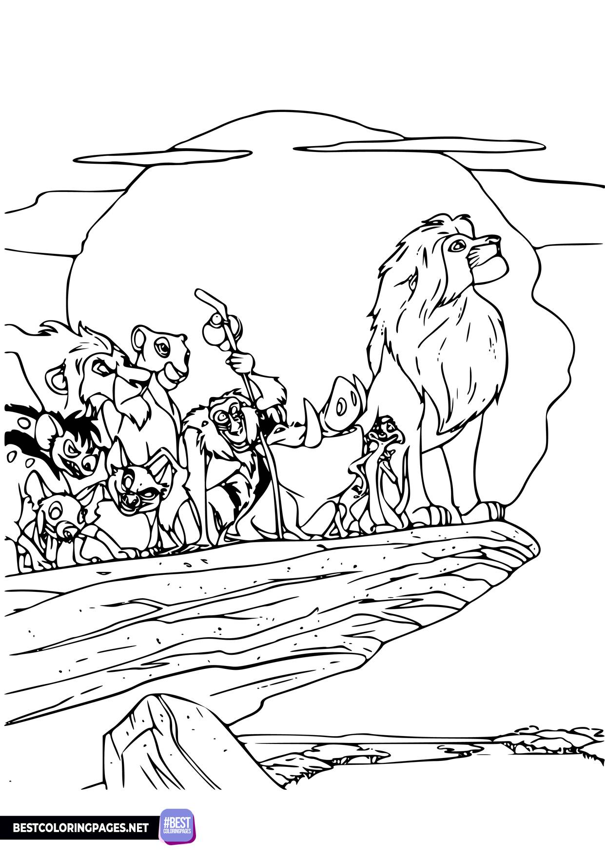 Lion King coloring pages - Bestcoloringpages.net