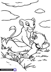 Lion King coloring sheet