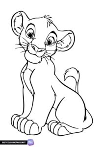 Lion King simba coloring pages