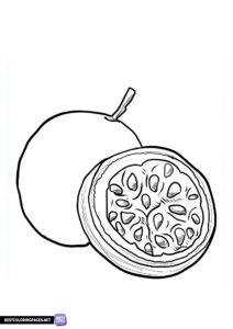Maracuja coloring page